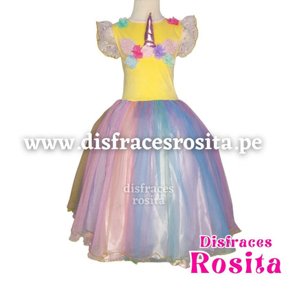 Disfraz Unicornio Vestido Arcoíris