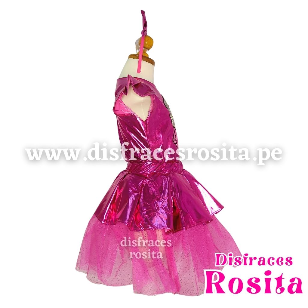 Disfraz Barbie Latex Vestido (LIQUIDACION)