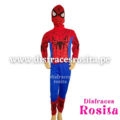 Disfraz Hombre Araña Spiderman Económico con Máscara