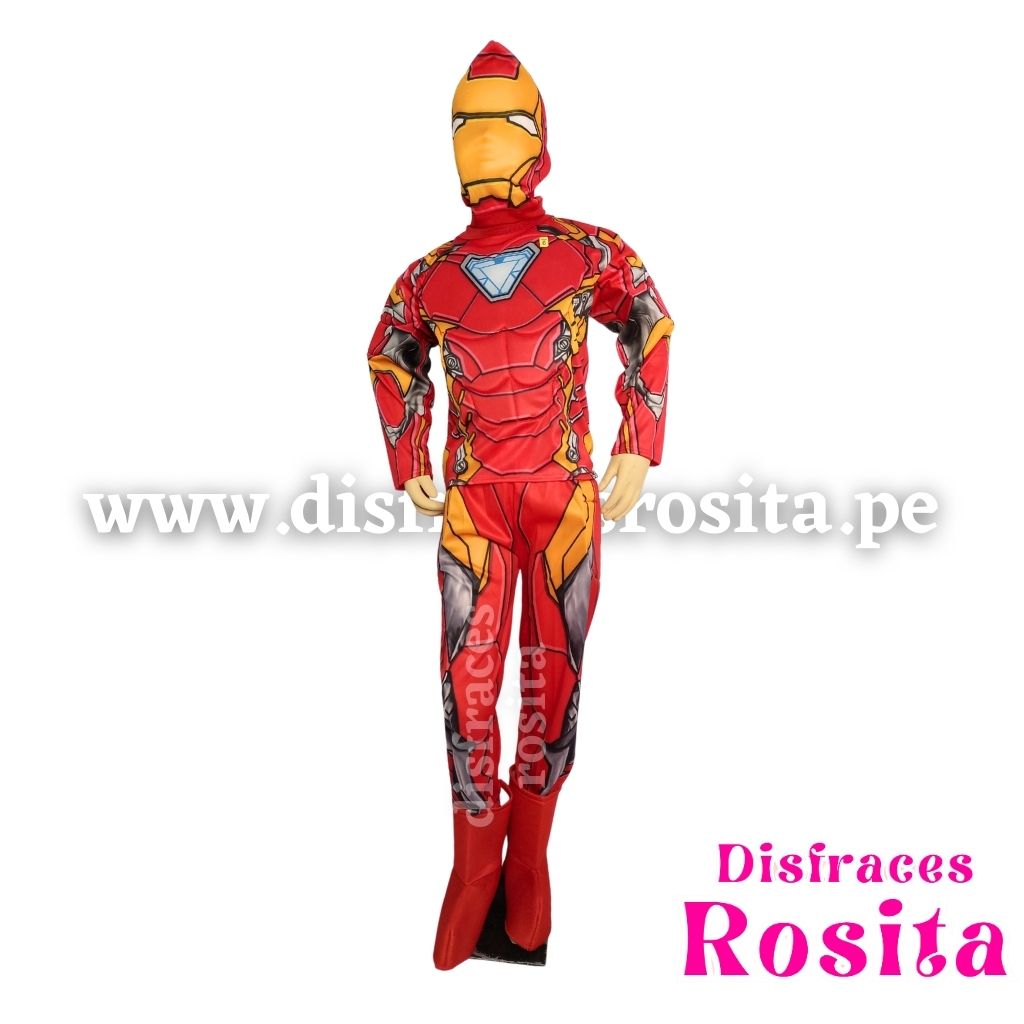 Disfraz Iron Man Sublimado con Músculos