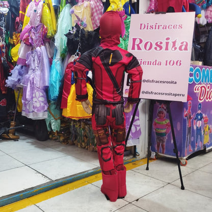 Disfraz Deadpool Sublimado con Músculos